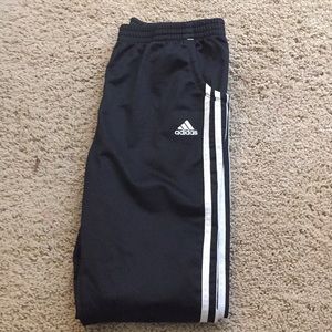 Adidas striped sweatpants girls